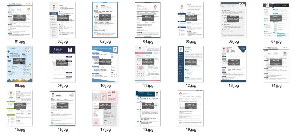 图片[2]-500套精品简历模板用word或wps编辑-小目标博客资源网