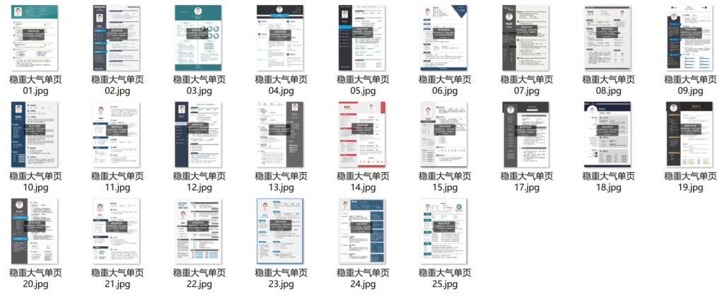 图片[4]-500套精品简历模板用word或wps编辑-小目标博客资源网