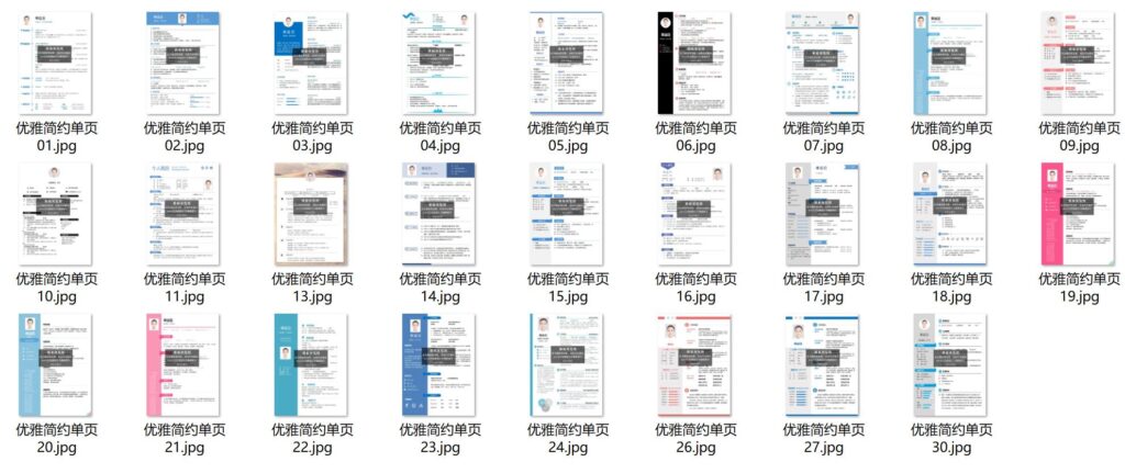 图片[3]-500套精品简历模板用word或wps编辑-小目标博客资源网